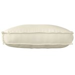 vidaXL Coussin de Palette pour Dossier Crème 70x40x12 cm Tissu Oxford