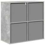 vidaXL Buffet Gris béton 68 5 x 32 x 67 cm