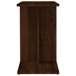 vidaXL Table d'appoint Chêne marron 50x30x50 cm Bois d'ingénierie