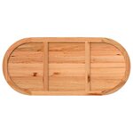 vidaXL Dessus de table 220x100x4 cm bois de chêne massif ovale