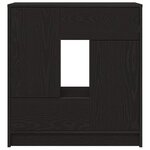 vidaXL Buffet avec tiroirs et portes chêne noir 70 5x34x74 5 cm