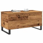 vidaXL Table basse vieux bois 90x44 5x45 cm bois d'ingénierie