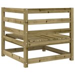 vidaXL Salon de jardin 8 Pièces bois de pin imprégné