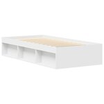 vidaXL Cadre de lit sans matelas blanc 75x190 cm