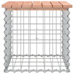 vidaXL Banc de jardin design gabion 43x44x42 cm bois massif de douglas