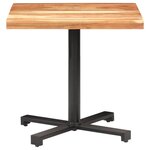 vidaXL Table de bistro Carrée 80x80x75 cm Bois d'acacia massif