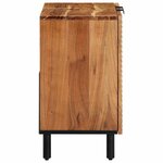 vidaXL Meuble Sous Lavabo Marron 62 x 33 x 58 cm Bois d'acacia massif