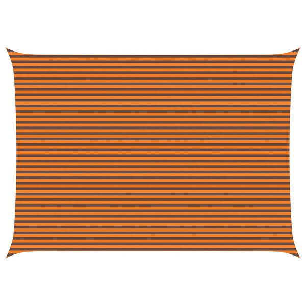 vidaXL Voile d'ombre Orange et marron 5 x 7 m 100   polyester Oxford