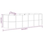 vidaXL Lit surélevé de jardin Acier enduit de poudre Anthracite