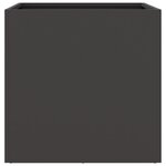 vidaXL Jardinière noir 42x40x39 cm acier laminé à froid