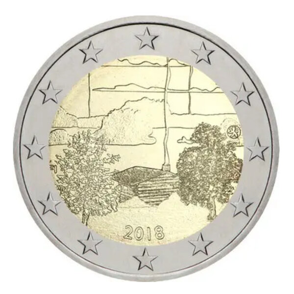 2 euros commémorative Finlande 2018 - La culture du sauna.