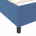 vidaXL Lit à ressorts Bleu 180 x 200 cm Tissu en velours côtelé