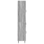 vidaXL Ensemble de Meubles 2 Pièces Sonoma gris 66 x 34 5 x 89 5 cm