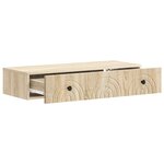 vidaXL Table d'appoint murale 87 5 x 34 5 x 17 cm Bois d'ingénierie