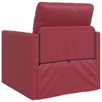 vidaXL Sofa-lit 2 en 1 Bourgogne 74x77x81 cm Faux cuir