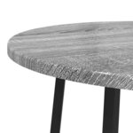 vidaXL Ensemble de tables d'appoint 2 Pièces Gris Sonoma et noir
