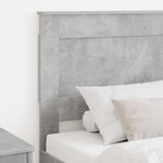 vidaXL Tête de lit avec tête de lit Gris béton 80 cm Bois d'ingénierie