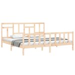 vidaXL Cadre de lit sans matelas 200x200 cm bois massif de pin