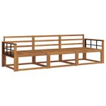 vidaXL Ensemble de canapés d'extérieur 3 pc Naturel