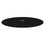vidaXL Tapis de saut Tissu Noir pour trampoline rond de 3 05 m