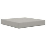 vidaXL Coussin de canapé d'extérieur 2 Pièces Gris Polyester