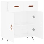 vidaXL Buffet blanc 69 5x34x90 cm bois d'ingénierie