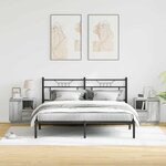 vidaXL Cabinet de chevet avec tiroir 2 Pièces Gris 50 x 34.5 x 50 cm.