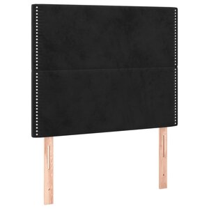 vidaXL Tête de lit Noir 80x5x118/128 cm Velours