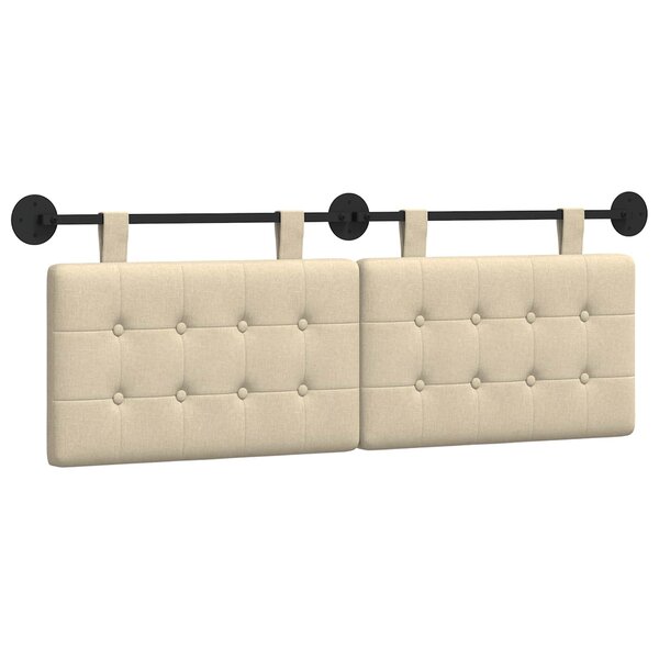 vidaXL Tête de lit suspendue Tissu