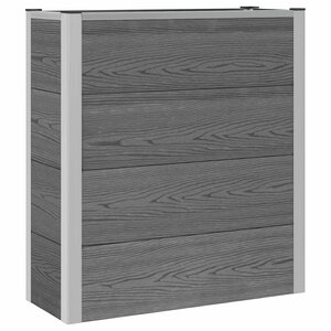vidaXL Jardinière surélevée Gris 75 x 30 x 22 cm WPC et Aluminium