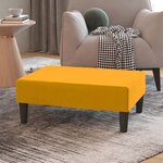 vidaXL Repose-pied Jaune 78x56x32 cm Velours