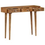 vidaXL Table console Bois de manguier massif 102x30x79 cm