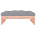 vidaXL Repose-pied de jardin 120x80 cm massif de douglas