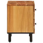 vidaXL Table de chevet 40x33x46 cm Bois d'acacia massif
