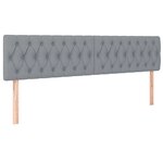 VidaXL Cadre de lit ottoman et matelas gris clair 180x200 cm tissu