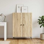 vidaXL Buffet Chêne Sonoma 66 x 34 5 x 90 cm Bois d'ingénierie