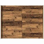 vidaXL Cadre de lit avec rangement Bois ancien 140 x 200 cm