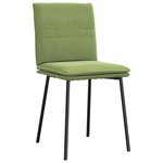 vidaXL Chaises à manger lot de 4 vert clair velours