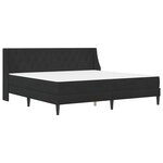 vidaXL Cadre de lit avec matelas Noir 200 x 200 cm Velours