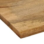 vidaXL Dessus de table 90x80x2 5 cm bord vivant bois massif manguier