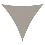 vidaXL Voile d'ombrage 160 g/m² triangulaire gris clair 6x6x6 m PEHD