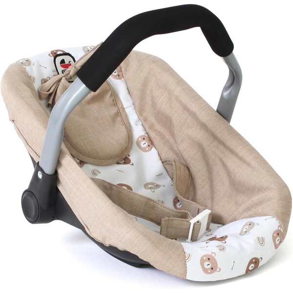 Bayer Chic 2000 708-63 - Siège auto pour poupées Beige avec oursons
