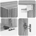 vidaXL Ensemble meuble TV 5 Pièces Gris Sonoma Bois d'ingénierie