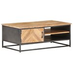 vidaXL Table basse 90x50x35 cm Bois d'acacia massif