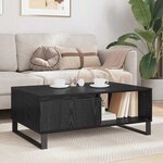 vidaXL Table basse Chêne noir 90 x 60 x 35 cm Bois d'ingénierie
