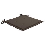 vidaXL Chaises de jardin empilables avec coussins lot de 6 Teck solide
