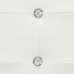 vidaXL Cadre de lit Blanc Similicuir 180x200 cm