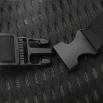 vidaXL Coussin pour le cou Réglable Noir 30 5 x 21 5 x 13 cm Maille 4D