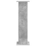 vidaXL Support de Plante 2 Pièces Gris béton 30 5 x 30 x 100 5 cm