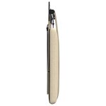vidaXL Tête de lit suspendue Avec lumière LED Crème Tissu